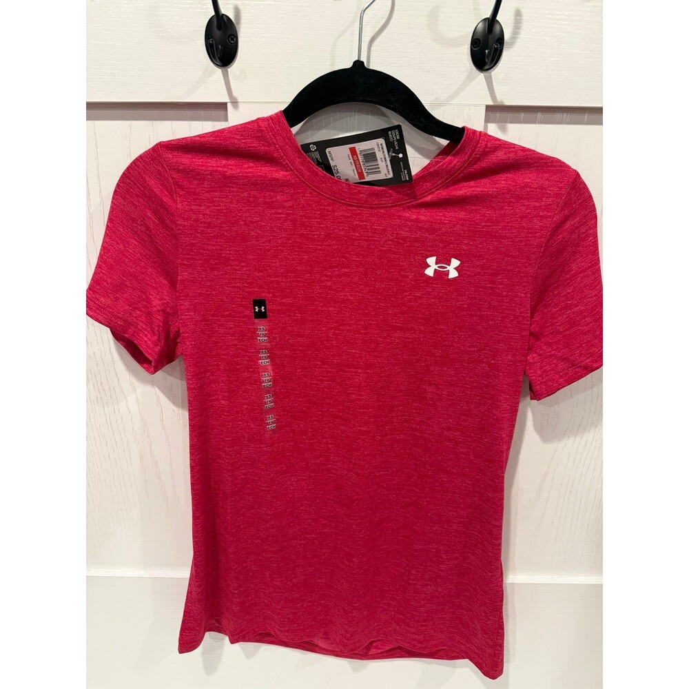 Under Armour women’s XS pink tech twist shirt pink NEW NWT
